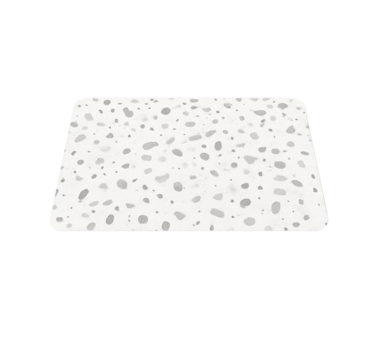 Grey terrazzo effect marble vinyl rug - TenStickers