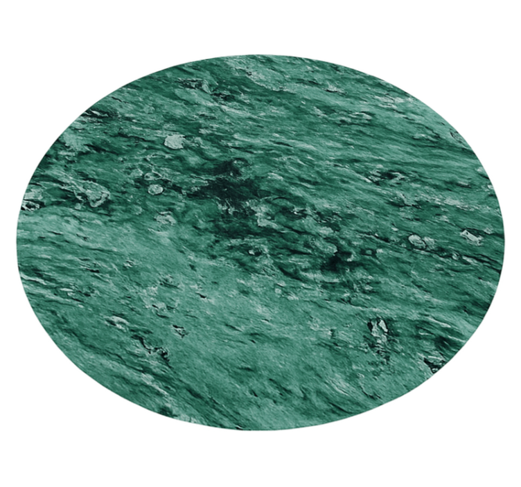 Elegant marble effect green vinyl rug - TenStickers