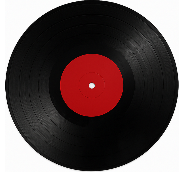 Oversized Vinyl Record dining room vinyl rug - TenStickers