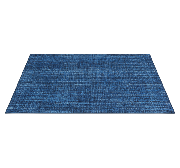 Vinyl rug with blue fabric effect - TenStickers