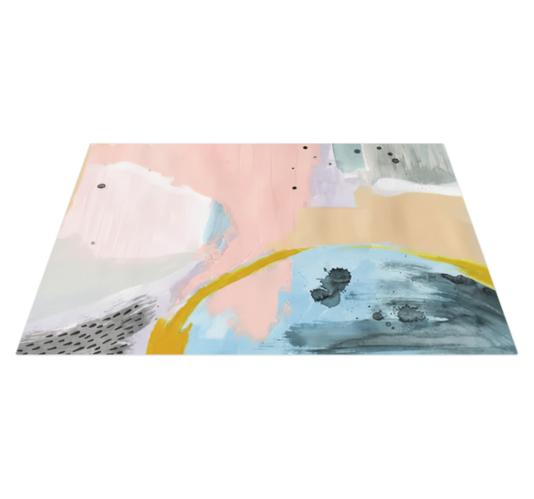 Colorful art living room vinyl rug - TenStickers