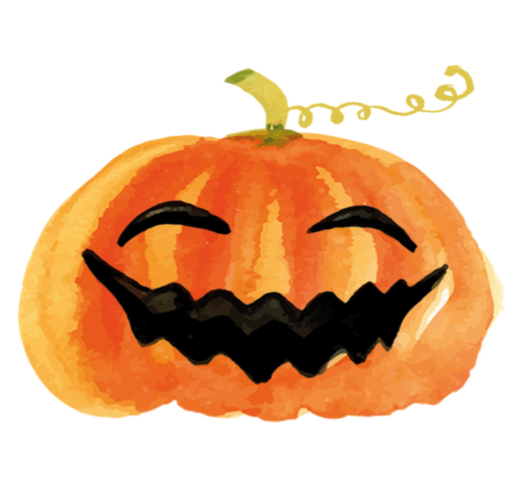 Halloween vinyl rug happy pumpkin - TenStickers