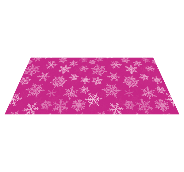 Christmas vinyl rug with snowflake pattern design - TenStickers