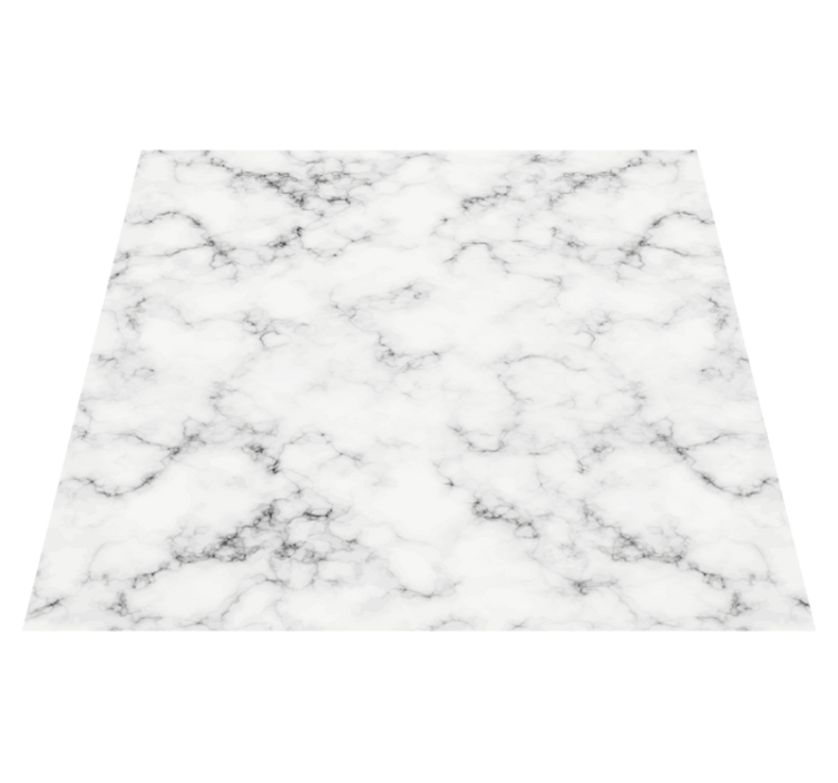 Dining room vinyl rug grey marble design - TenStickers