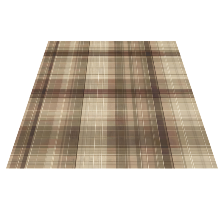 Geometric vinyl rug with fabric-like texture - TenStickers