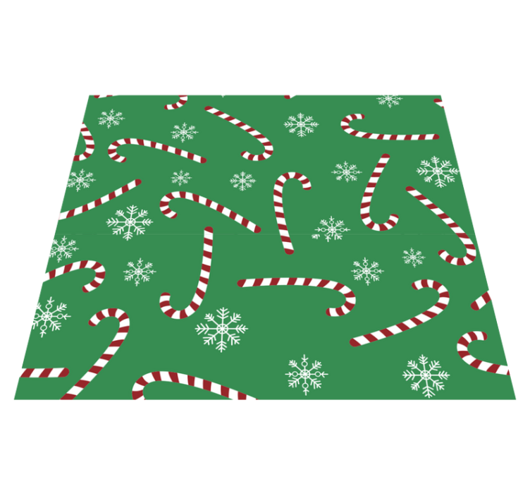 Candy christmas christmas vinyl rug - TenStickers