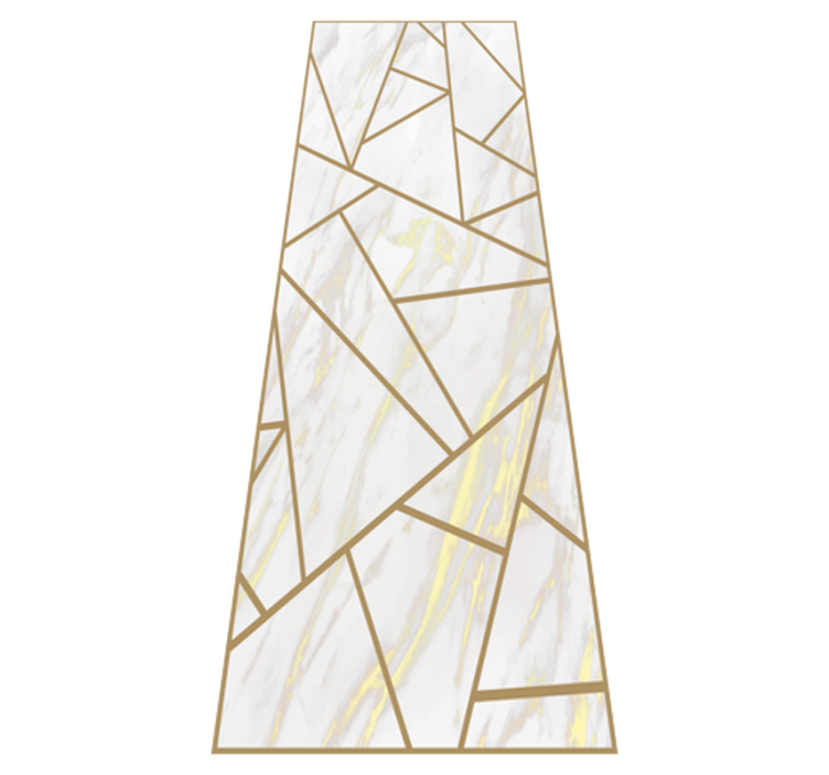 Bedroom vinyl rug marble geometric mosaic - TenStickers