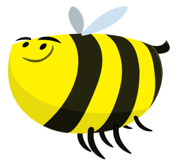 Kids vinyl rug fun bee design - TenStickers