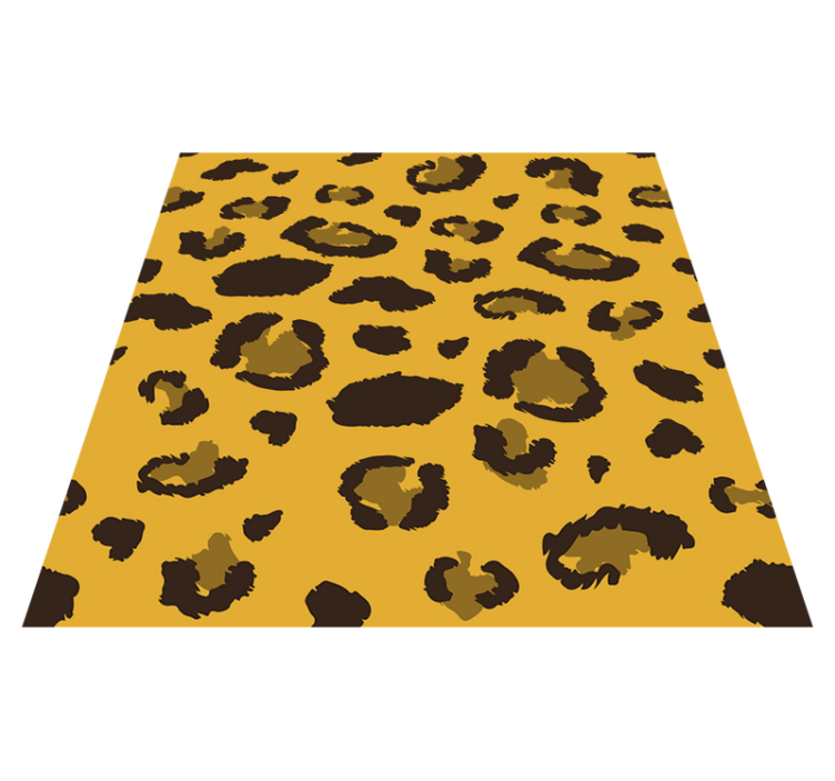 Bedroom vinyl rug leopard print design - TenStickers