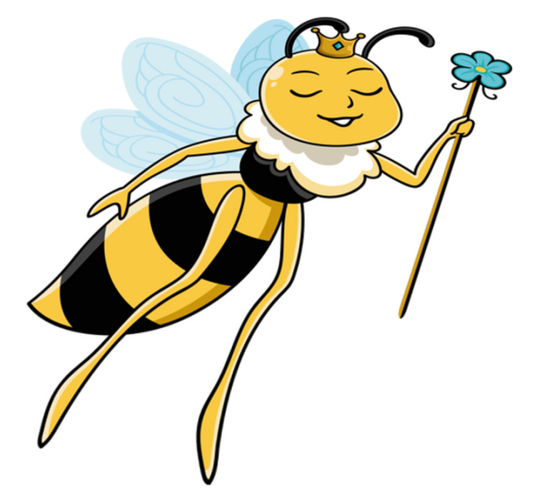 Kids vinyl rug with lovely fairy bee design - TenStickers