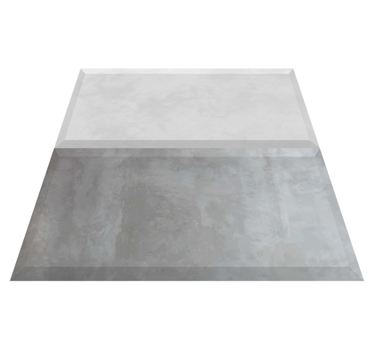 Bathroom vinyl rug in cement tile design - TenStickers
