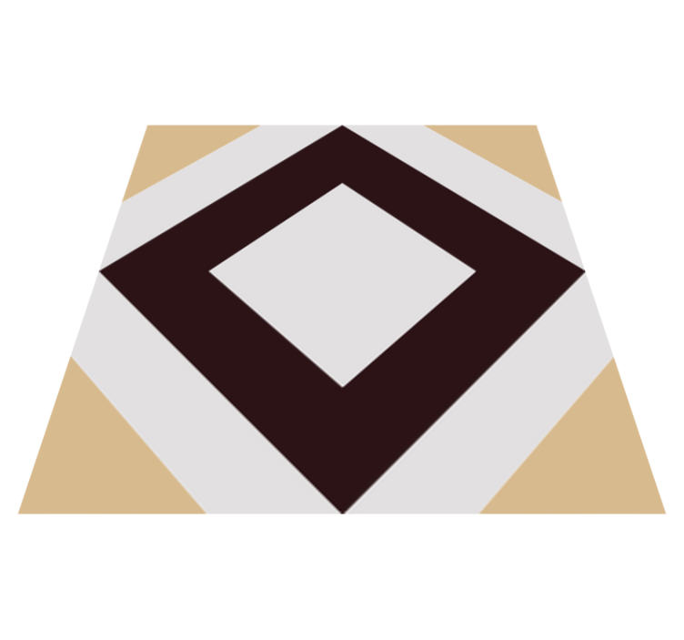 Kitchen vinyl rug with squared vintage cement design - TenStickers