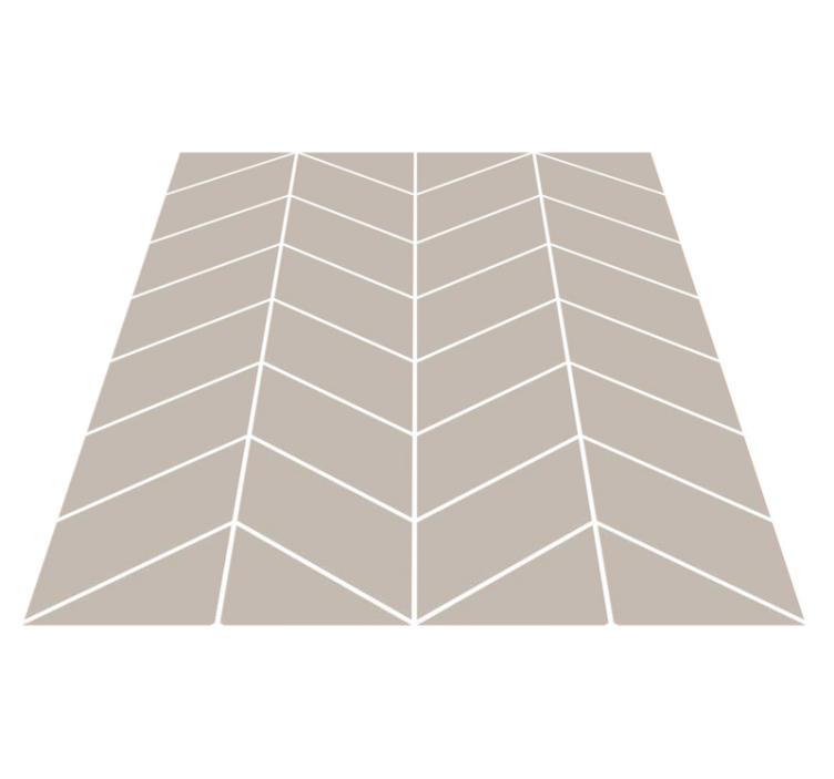 Scandinavian style beige and white kitchen vinyl rug - TenStickers