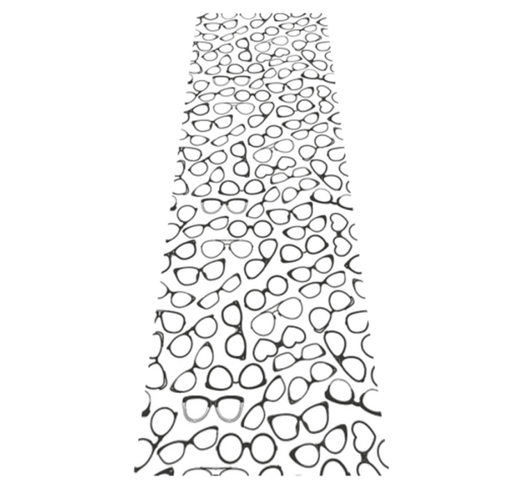 Office vinyl rug fashionable sunglasses pattern - TenStickers