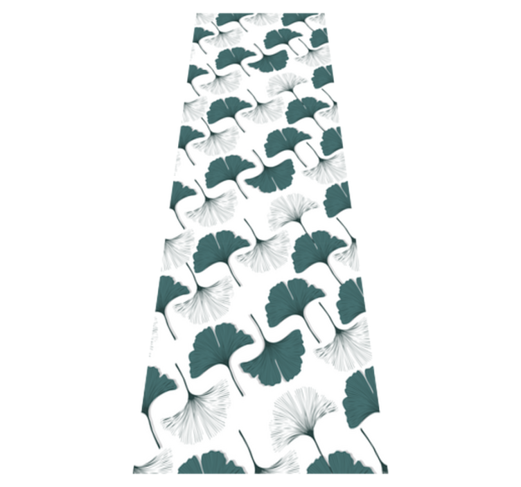 Office vinyl rug ginkgo leaves pattern - TenStickers