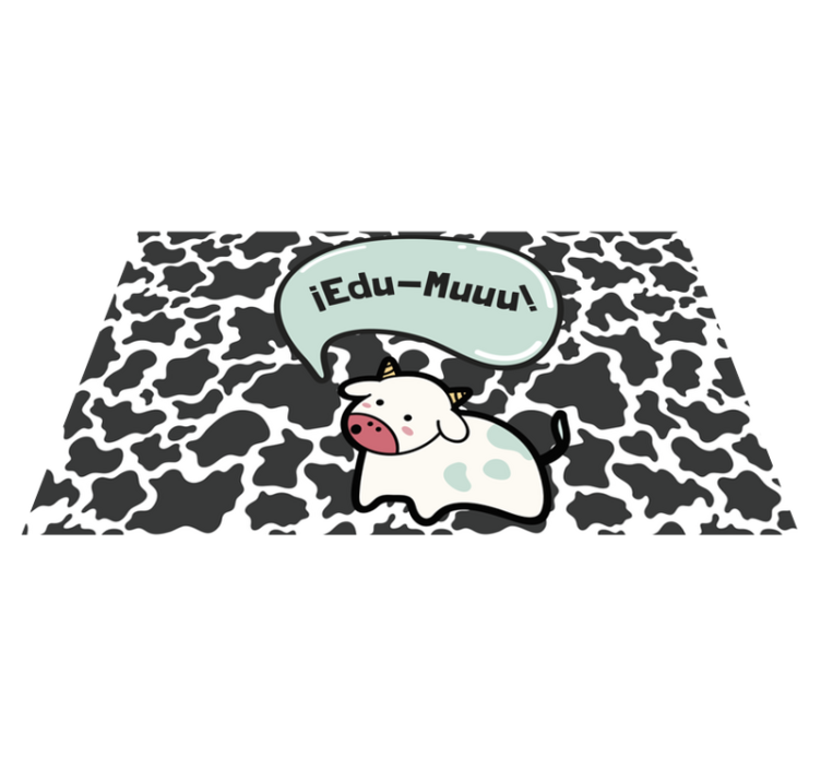 Customisable Cow Nursery Playroom Rug - TenStickers