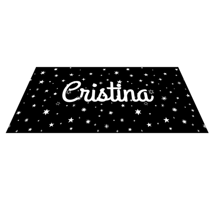 Custom starry custom vinyl rug - TenStickers