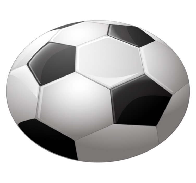 Stunning football ball teen vinyl rug - TenStickers