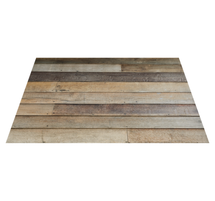 Antique wood striped vinyl carpet - TenStickers