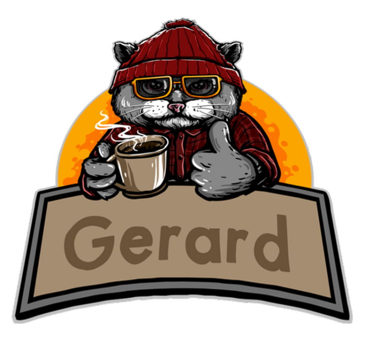 Customizable Feline custom vinyl rug - TenStickers