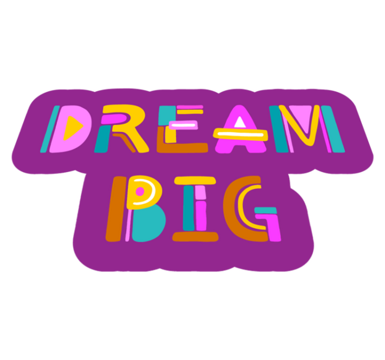 High quality Dream Big vinyl rug - TenStickers