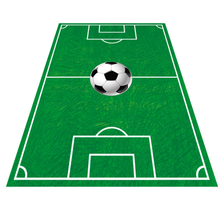 Soccer Field Graphics gaming vinyl rug - TenStickers