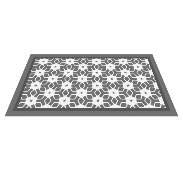 Geometric Bath Rug bathroom vinyl rug - TenStickers