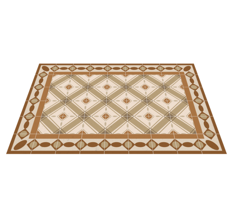 Portuguese tiles vinyl living room rug - TenStickers