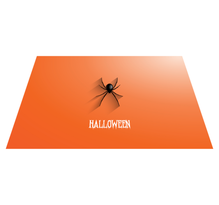 Halloween vinyl rug spider design - TenStickers