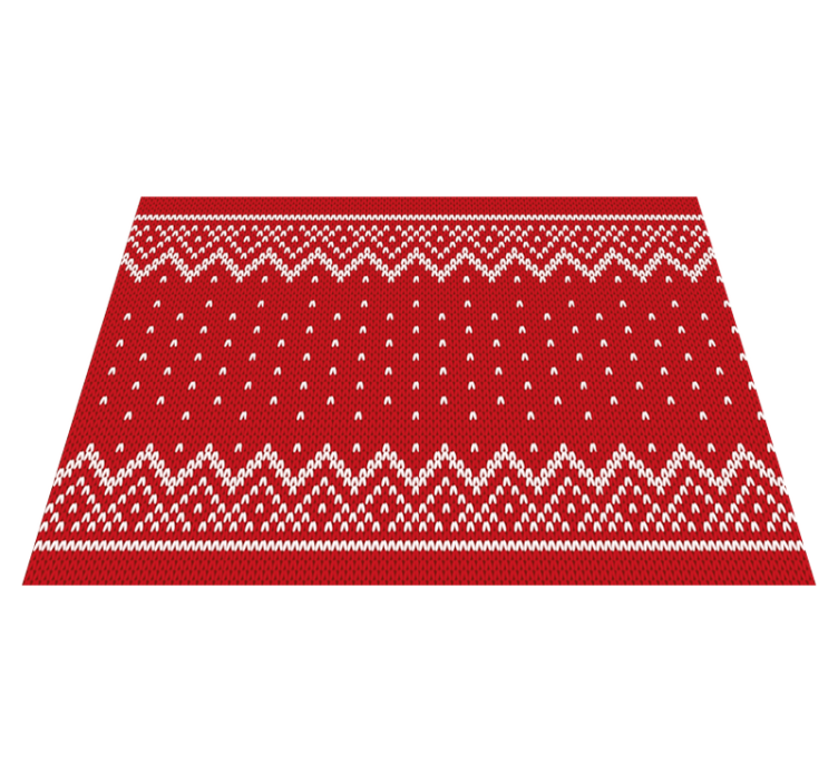 Christmas typical poattern vinyl rug - TenStickers