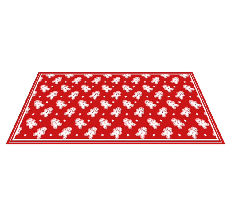 Christmas Cookies vinyl living room rug - TenStickers