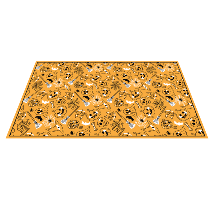 Spooky halloween halloween vinyl rug - TenStickers