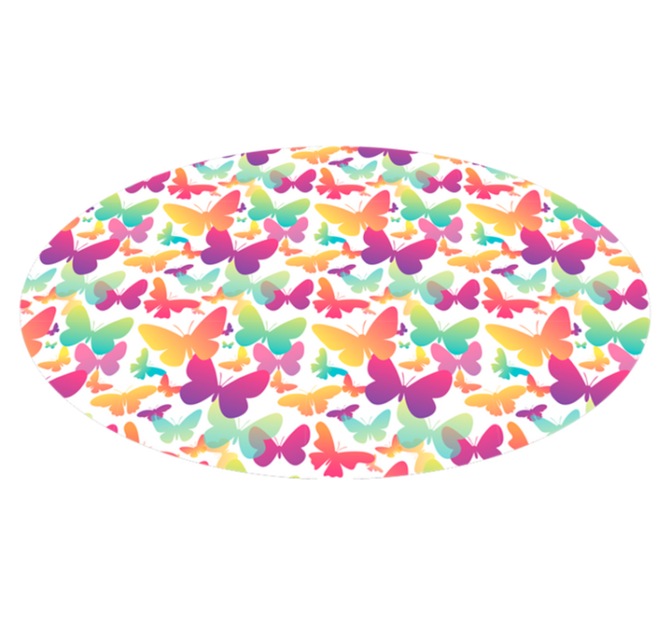 Butterfly Array animal vinyl rug - TenStickers