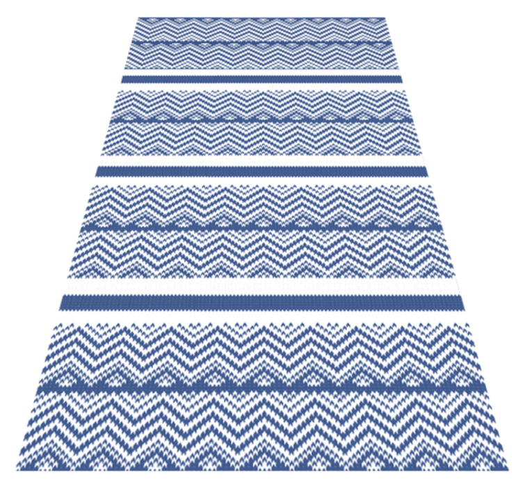 Simple blue  stripes carpet - TenStickers
