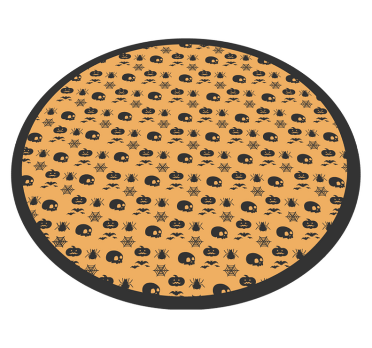 skulls, bats and spiders vinyl rug halloween - TenStickers
