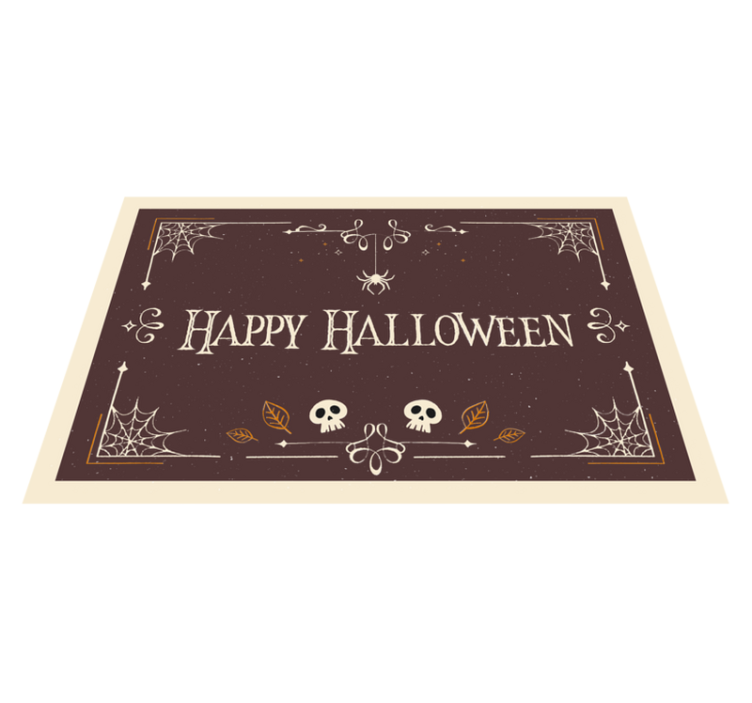 Halloween vinyl rug for spooky festivities - TenStickers