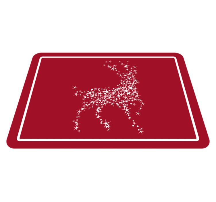 Reindeer Constellation christmas vinyl rug - TenStickers