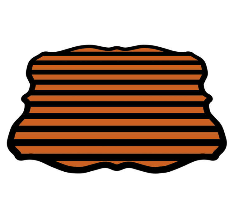 Halloween vinyl rug halloween stripes - TenStickers