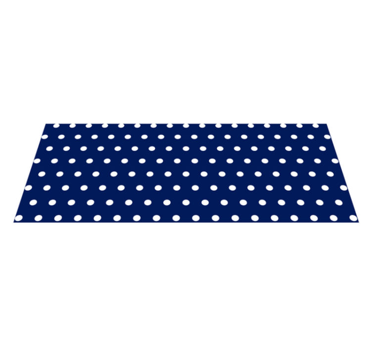 Polka Dotted Decor minimalist vinyl rug - TenStickers