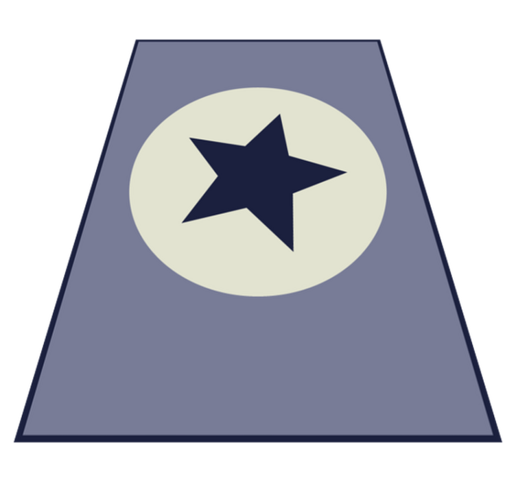 Celestial Centerpiece star vinyl rug - TenStickers