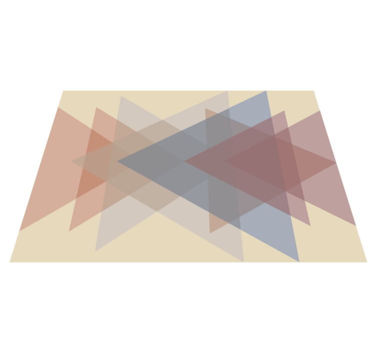 Geometric vinyl rug geometric overlap - TenStickers