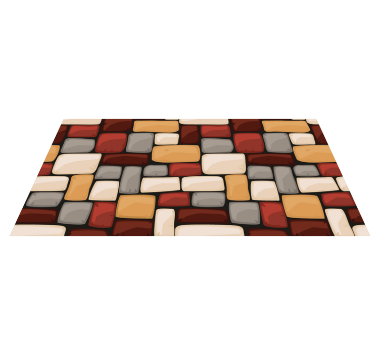 vinyl rug for stairs marble stone floor tiles - TenStickers