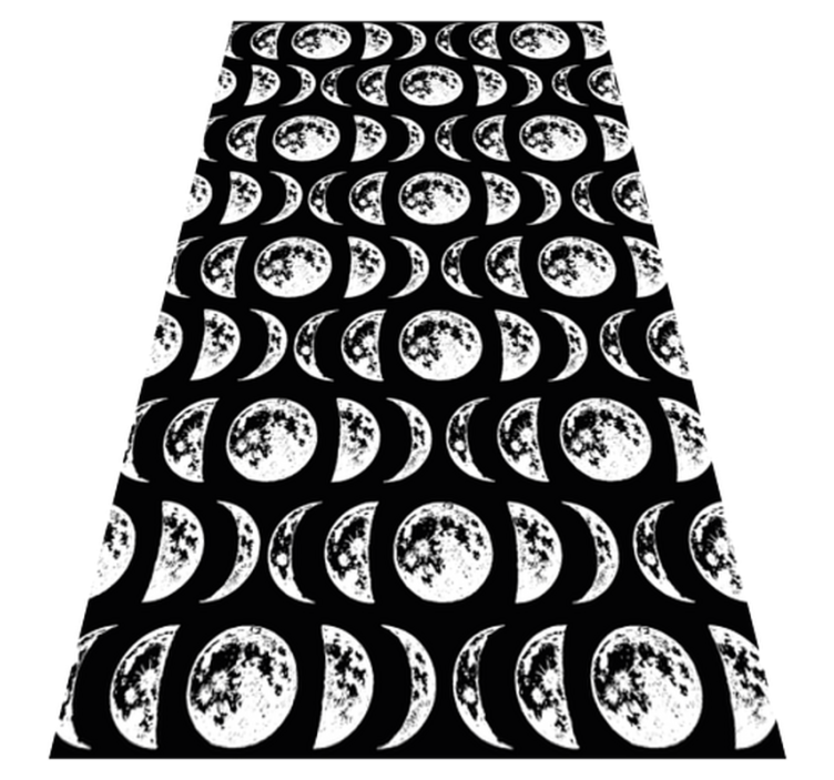 Moon phases modern vinyl rug - TenStickers