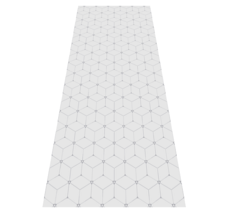 Geometric pattern tile vinyl rug - TenStickers