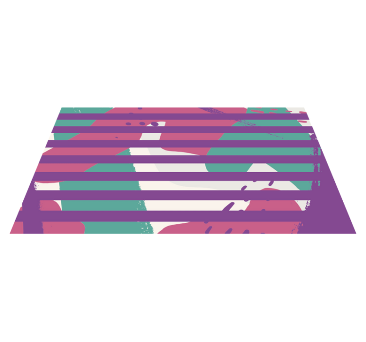 Striped Pattern stripes vinyl rug - TenStickers