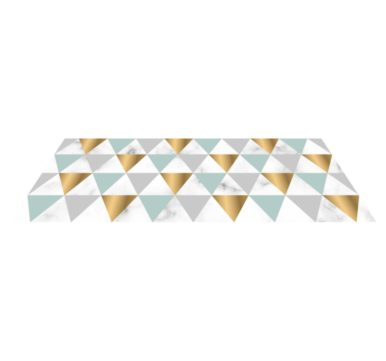 Modern triangle design geometric vinyl rug - TenStickers