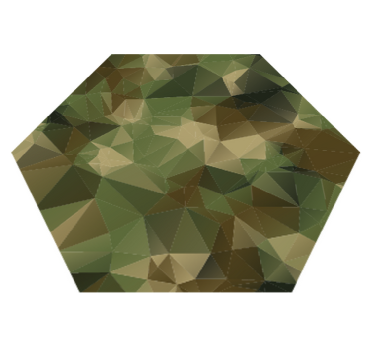 Geometric camouflage vinyl rug - TenStickers