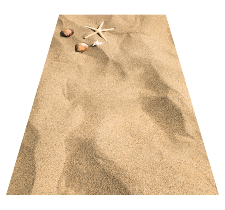 summer vibe vinyl rug sand stone floor tiles - TenStickers