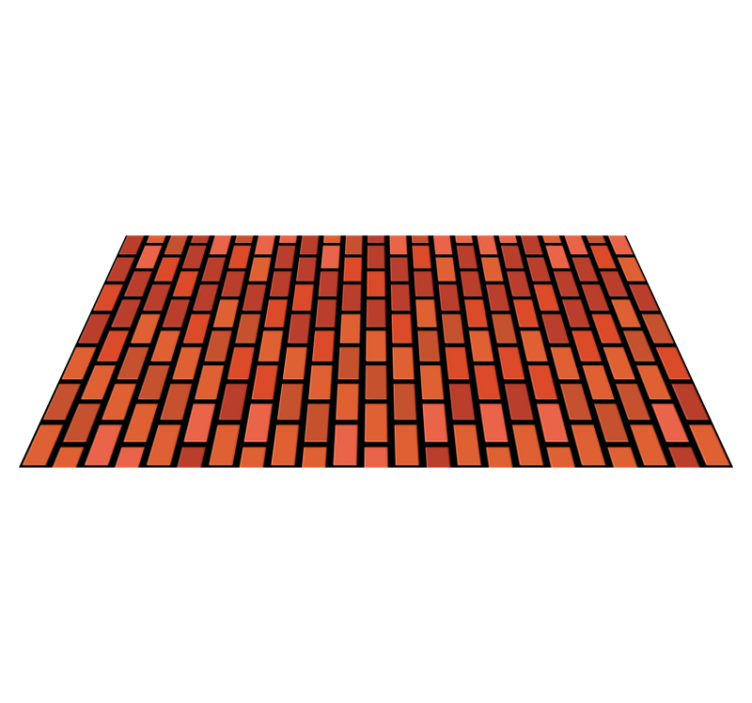 Brick wall texture carpet - TenStickers