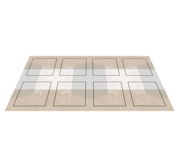Marble Squares kitchen vinyl rug - TenStickers